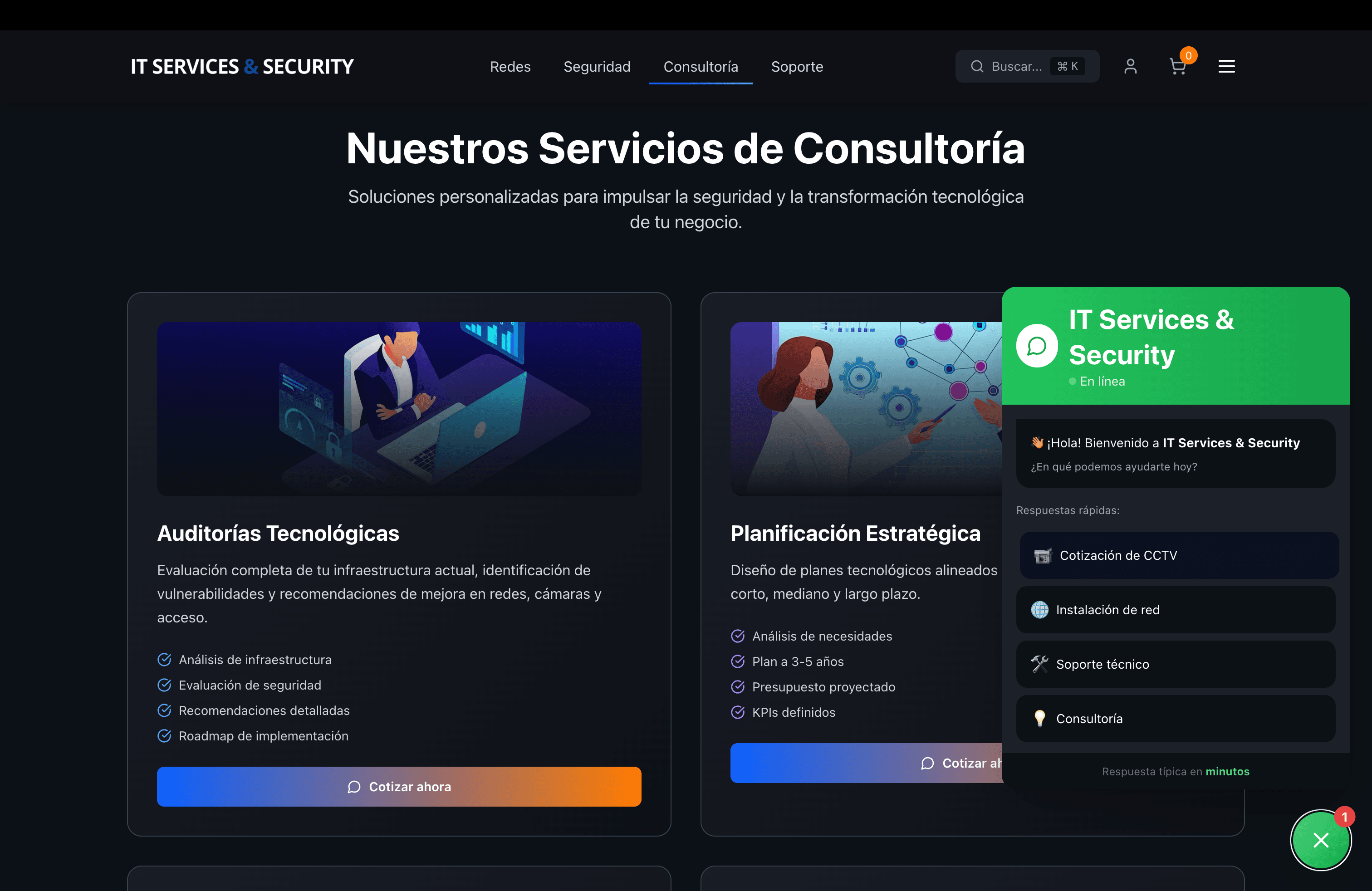 IT Services & Security — pantalla 3