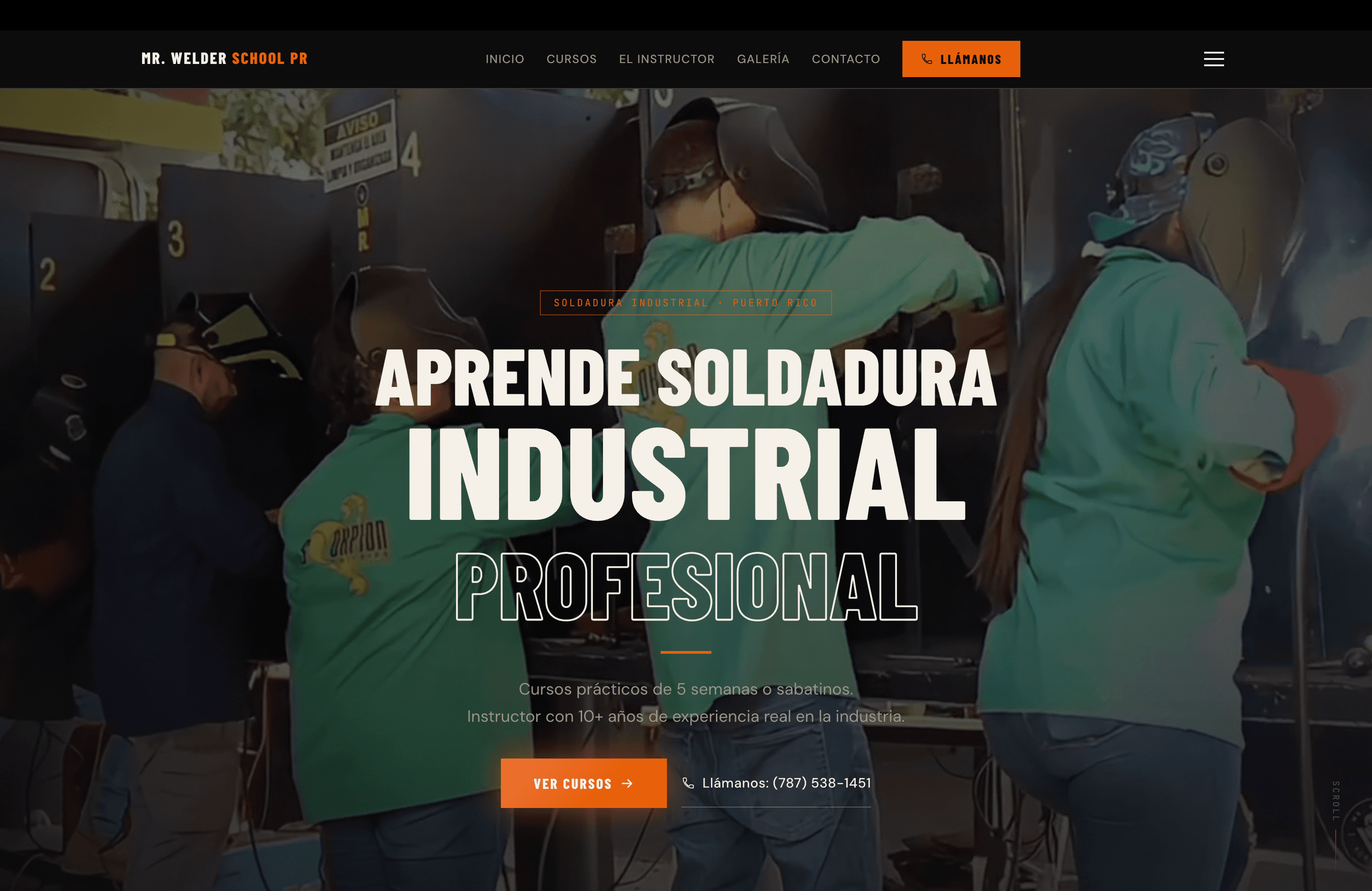 MR Welder School — pantalla 1